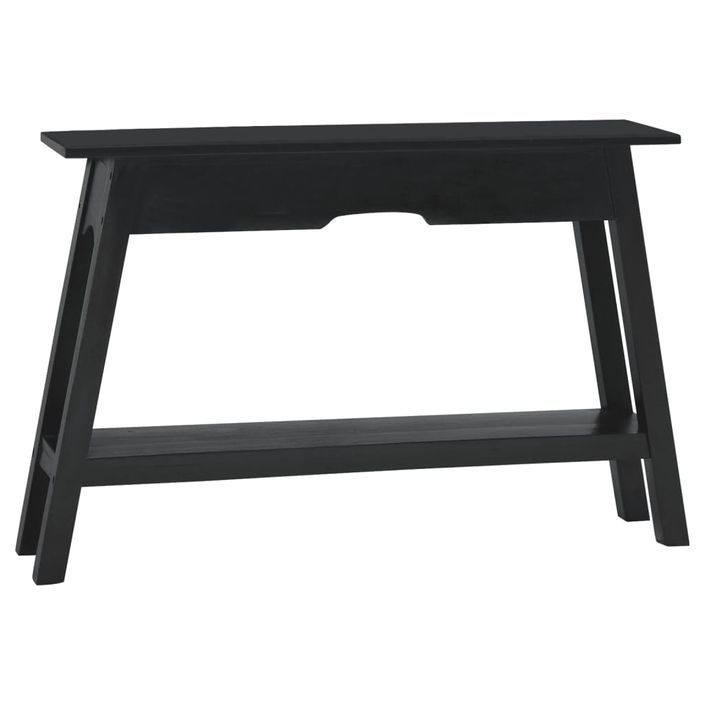 Table console noir 110x30x75 cm bois massif d'acajou - Photo n°1