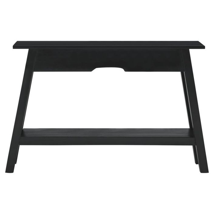 Table console noir 110x30x75 cm bois massif d'acajou - Photo n°2