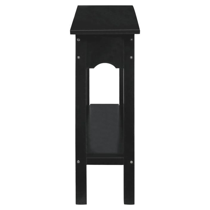 Table console noir 110x30x75 cm bois massif d'acajou - Photo n°3