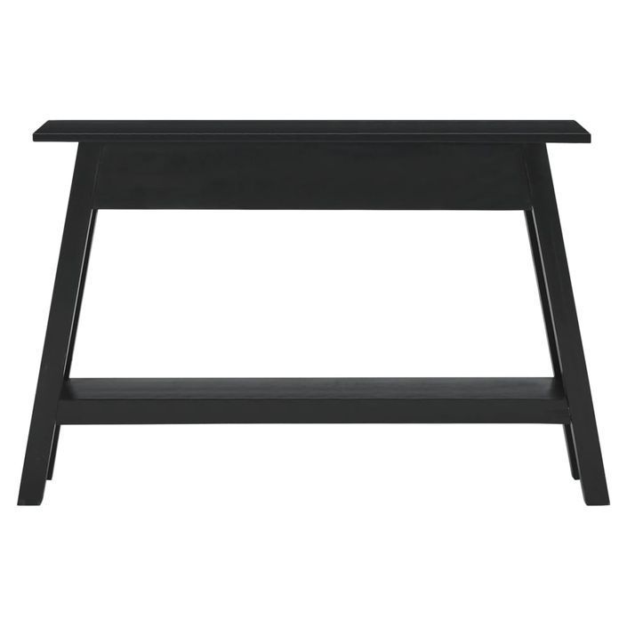 Table console noir 110x30x75 cm bois massif d'acajou - Photo n°5