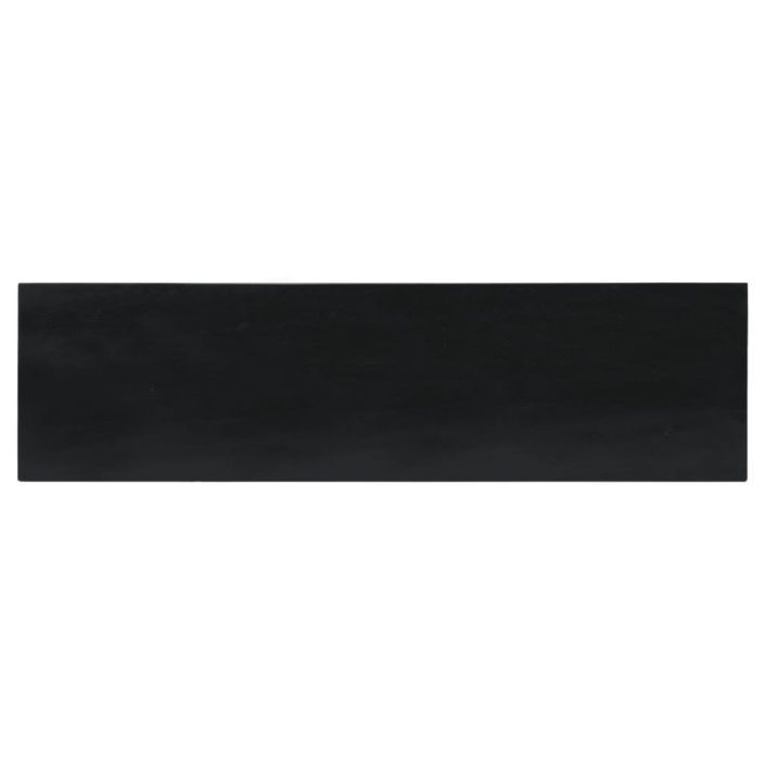 Table console noir 110x30x75 cm bois massif d'acajou - Photo n°6
