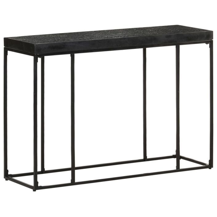 Table console Noir 110x35x76 cm Bois d'acacia et de manguier - Photo n°1