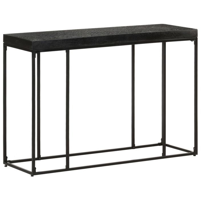 Table console Noir 110x35x76 cm Bois d'acacia et de manguier - Photo n°10