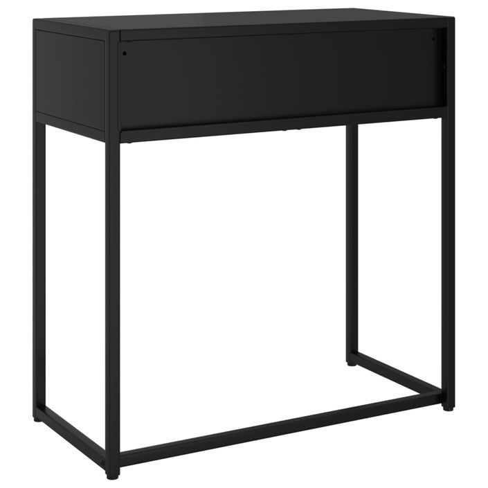 Table console Noir 72x35x75 cm Acier - Photo n°5