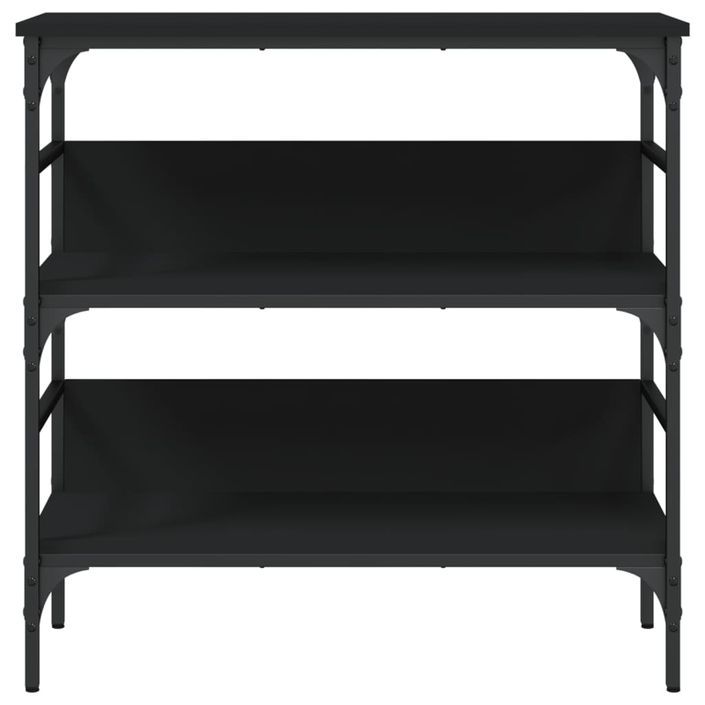 Table console noir 75x32x75 cm bois d'ingénierie - Photo n°5