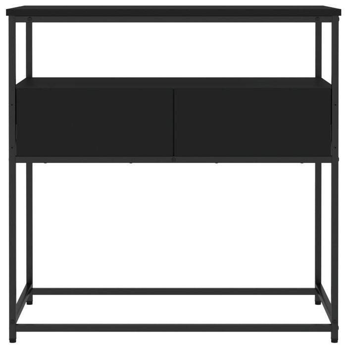 Table console noir 75x40x75 cm bois d'ingénierie - Photo n°6