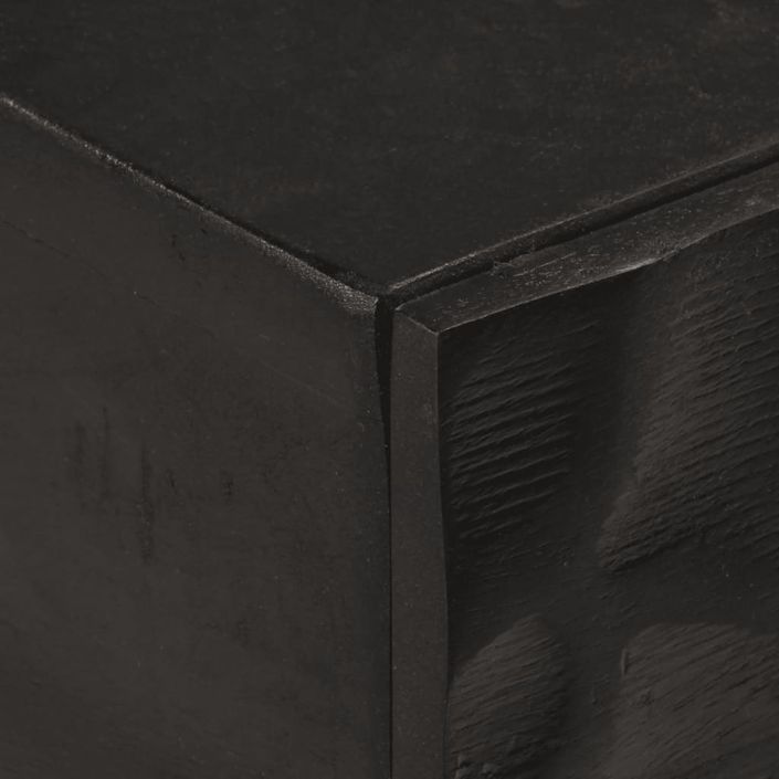 Table console noir 90x30x76 cm bois massif de manguier et fer - Photo n°6