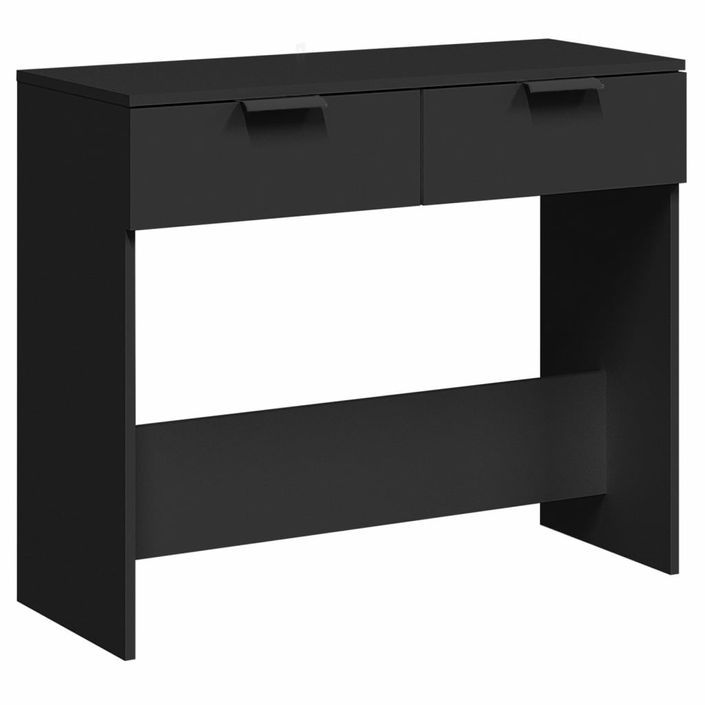 Table console noir 90x36x75 cm bois d'ingénierie - Photo n°1