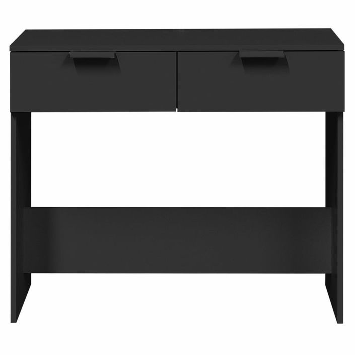 Table console noir 90x36x75 cm bois d'ingénierie - Photo n°6