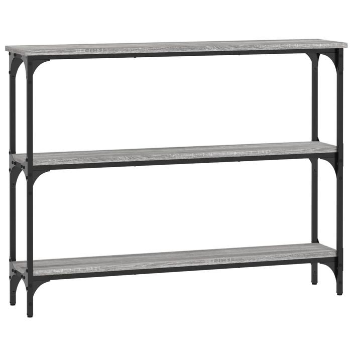 Table console sonoma gris 100x22,5x75 cm bois d'ingénierie - Photo n°1