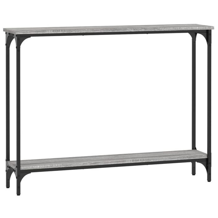 Table console sonoma gris 100x22,5x75 cm bois d'ingénierie - Photo n°1