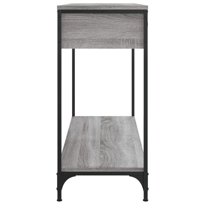 Table console sonoma gris 100x34,5x75 cm bois d'ingénierie - Photo n°7