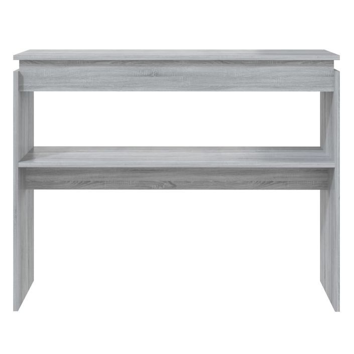 Table console Sonoma gris 102x30x80 cm Bois d'ingénierie - Photo n°3