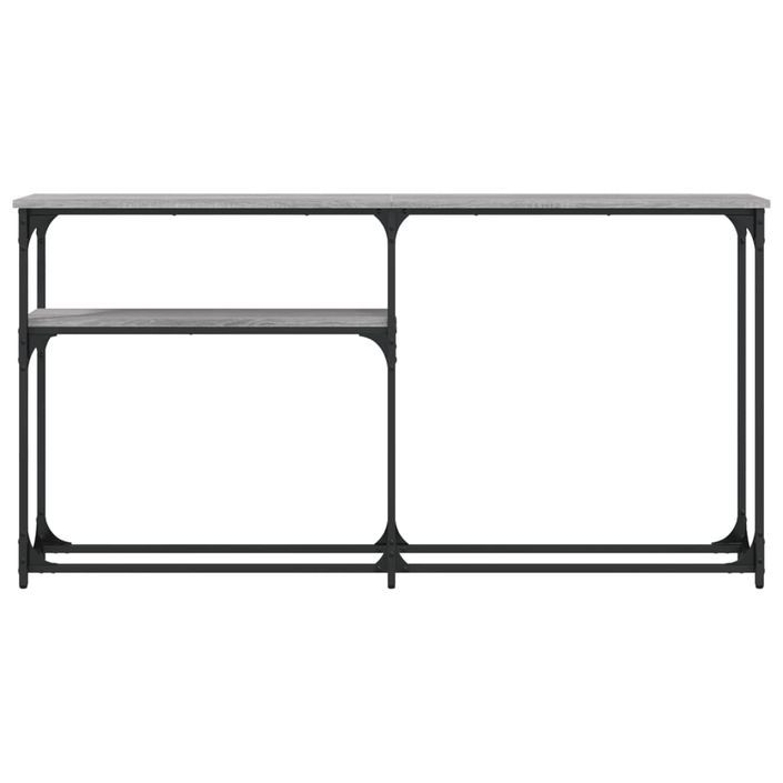Table console sonoma gris 145x22,5x75 cm bois d'ingénierie - Photo n°4