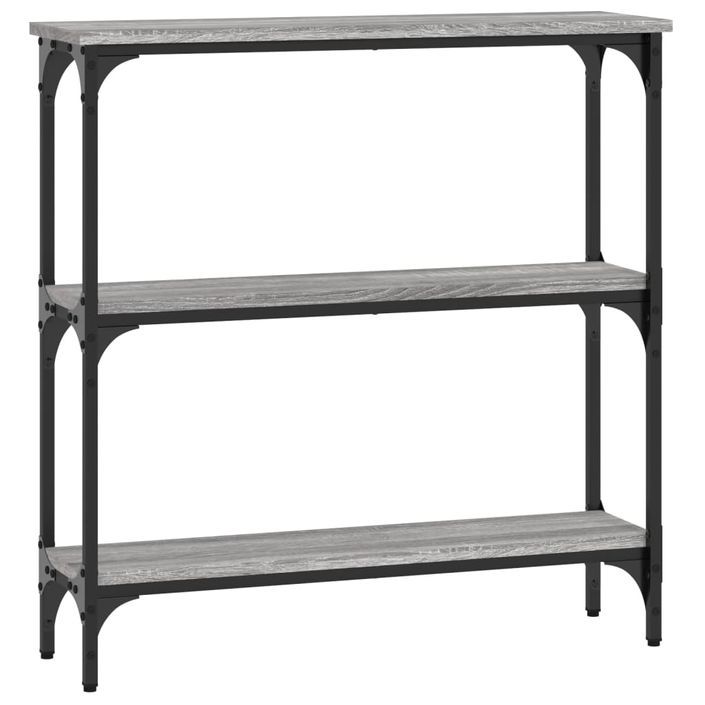 Table console sonoma gris 75x22,5x75 cm bois d'ingénierie - Photo n°1