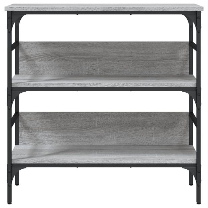 Table console sonoma gris 75x32x75 cm bois d'ingénierie - Photo n°5
