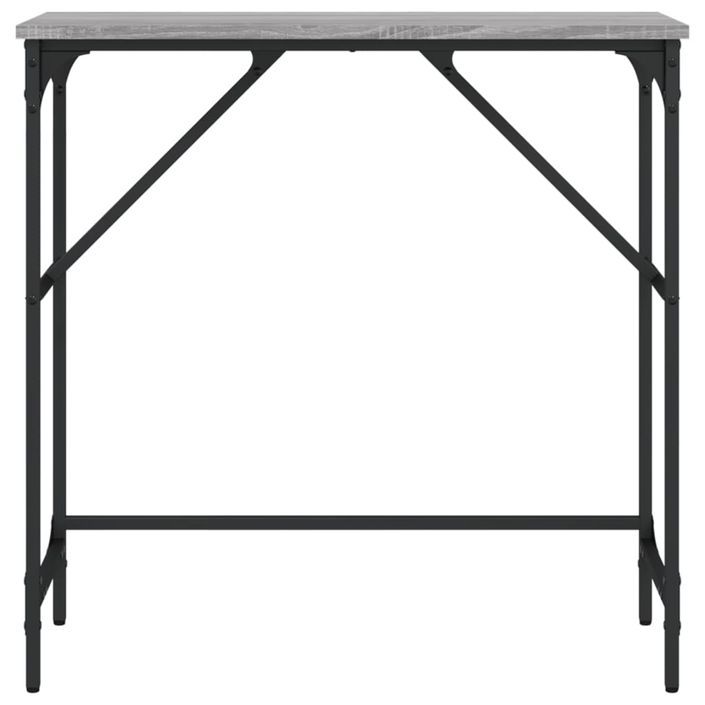 Table console sonoma gris 75x32x75 cm bois d'ingénierie - Photo n°4
