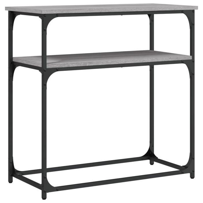 Table console sonoma gris 75x35,5x75 cm bois d'ingénierie - Photo n°1