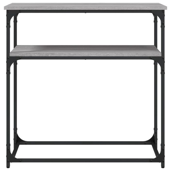 Table console sonoma gris 75x35,5x75 cm bois d'ingénierie - Photo n°4