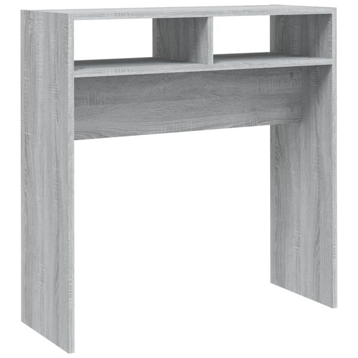 Table console Sonoma gris 78x30x80 cm Bois d'ingénierie - Photo n°2