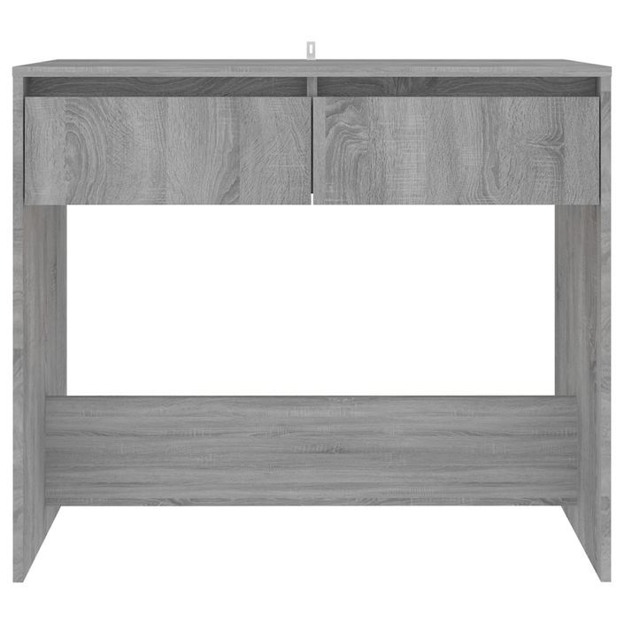 Table console sonoma gris 89x41x76,5 cm bois d'ingénierie - Photo n°5