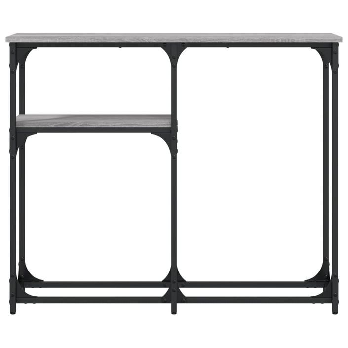 Table console sonoma gris 90x22,5x75 cm bois d'ingénierie - Photo n°4