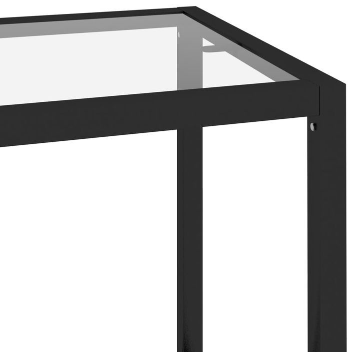 Table console Transparent 100x36x90 cm Verre trempé 2 - Photo n°5