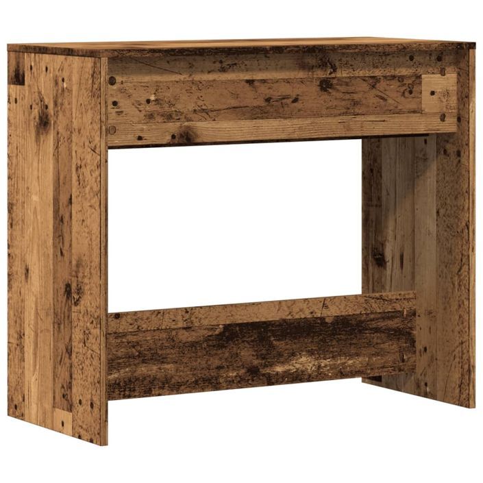 Table console vieux bois 89x41x76,5 cm bois d'ingénierie - Photo n°7