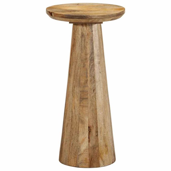 Table d'appoint Ø30x60 cm bois de manguier massif - Photo n°2