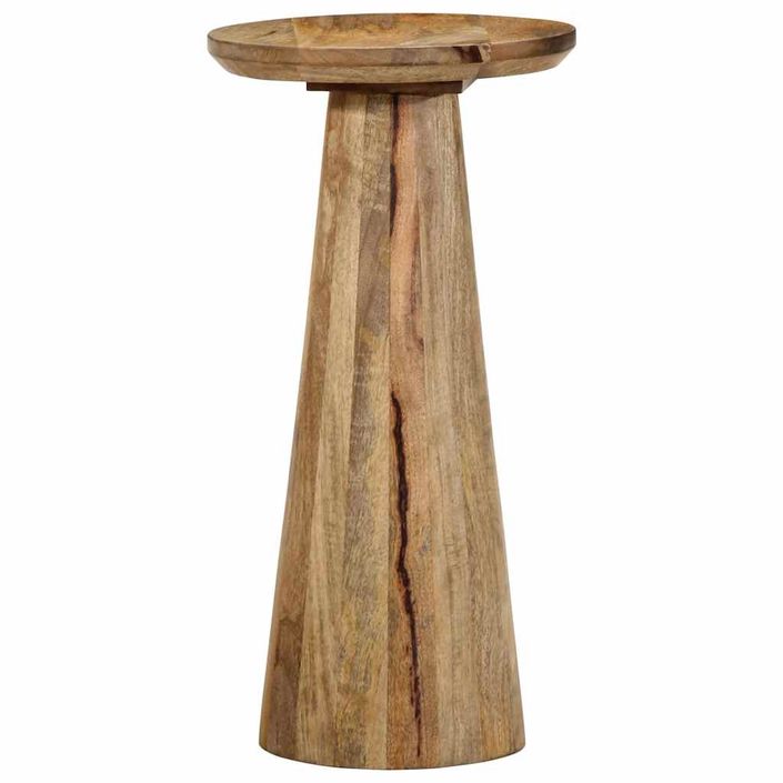Table d'appoint Ø30x60 cm bois de manguier massif - Photo n°3