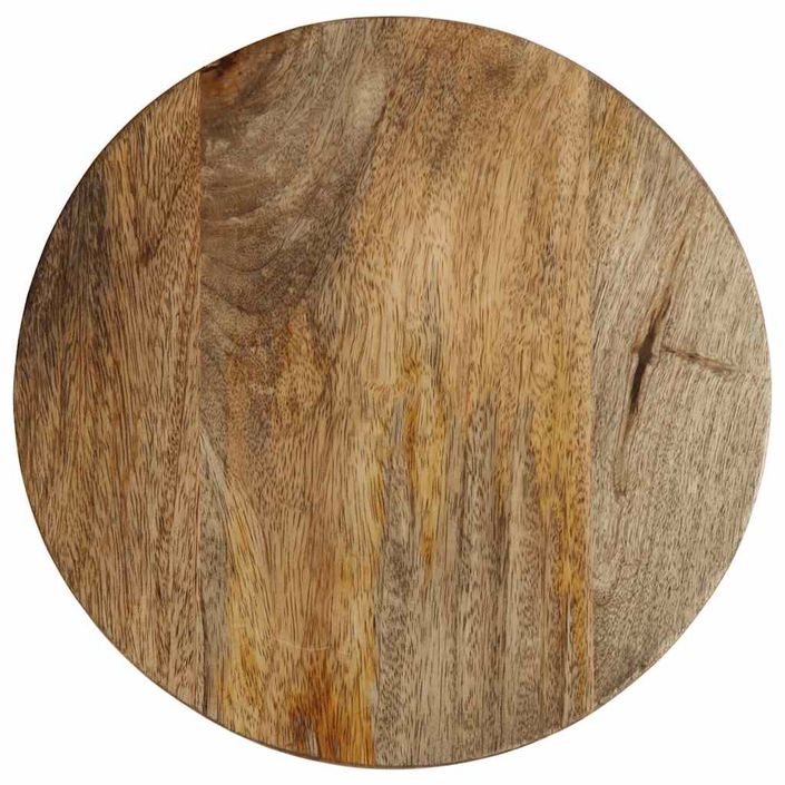 Table d'appoint Ø30x60 cm bois de manguier massif - Photo n°4