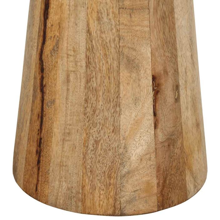 Table d'appoint Ø30x60 cm bois de manguier massif - Photo n°6