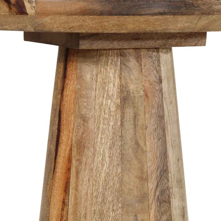 Table d'appoint Ø30x60 cm bois de manguier massif - Photo n°7