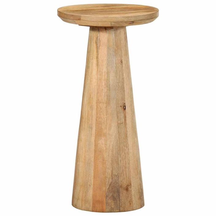 Table d'appoint Ø30x60 cm bois de manguier massif - Photo n°10
