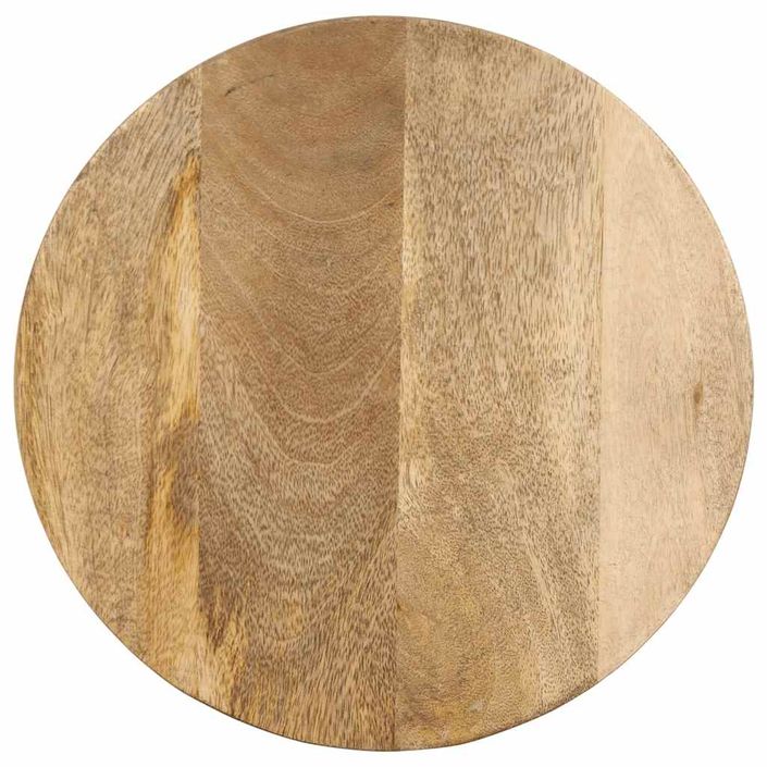 Table d'appoint Ø33x50 cm bois de manguier massif - Photo n°4