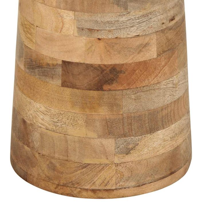 Table d'appoint Ø33x50 cm bois de manguier massif - Photo n°6