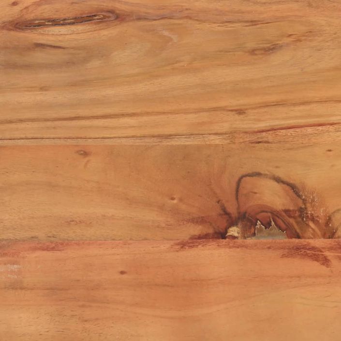 Table d’appoint 35x35x45 cm bois massif d'acacia et fer - Photo n°6