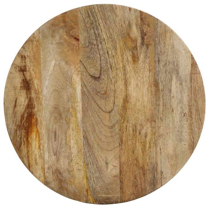 Table d'appoint Ø37x45 cm bois de manguier massif - Photo n°4