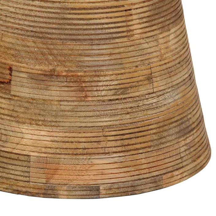 Table d'appoint Ø37x45 cm bois de manguier massif - Photo n°6