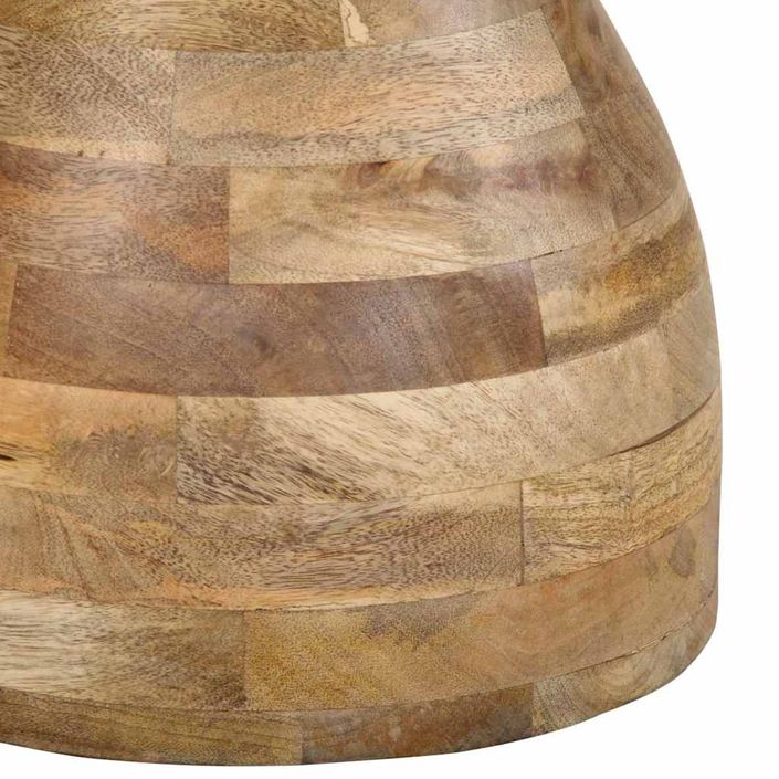 Table d'appoint Ø40x40 cm bois de manguier massif - Photo n°6