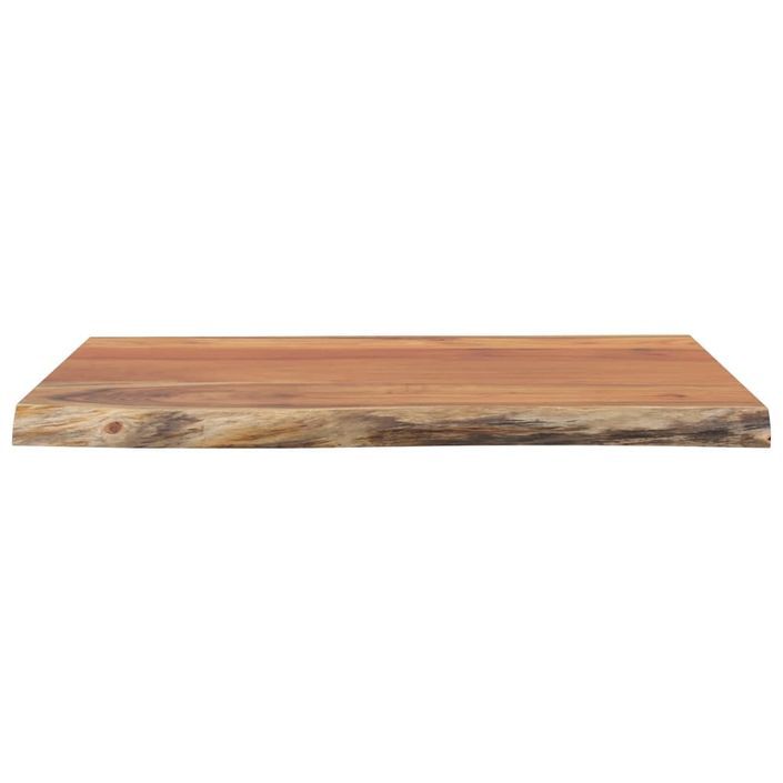 Table d'appoint 40x40x2,5cm bois massif acacia bordure assortie - Photo n°5