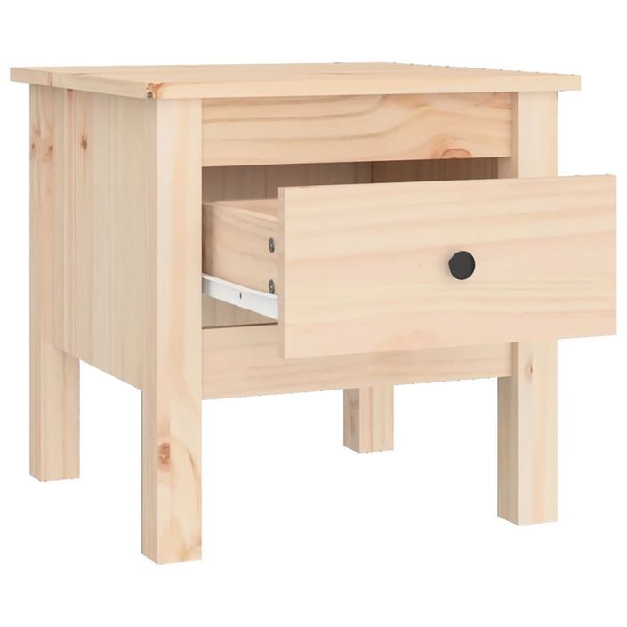 Table d'appoint 40x40x39 cm Bois massif de pin - Photo n°7