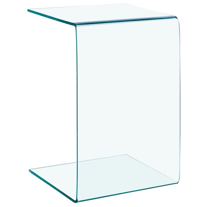 Table d'appoint 40x40x60 cm Verre trempé - Photo n°4