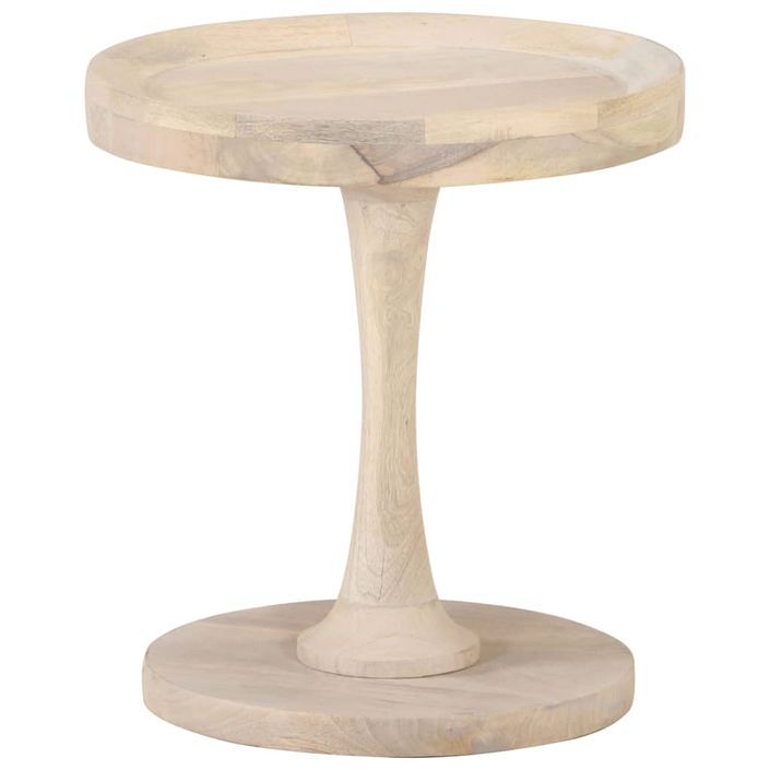 Table d'appoint Ø40x45 cm Bois de manguier massif - Photo n°5