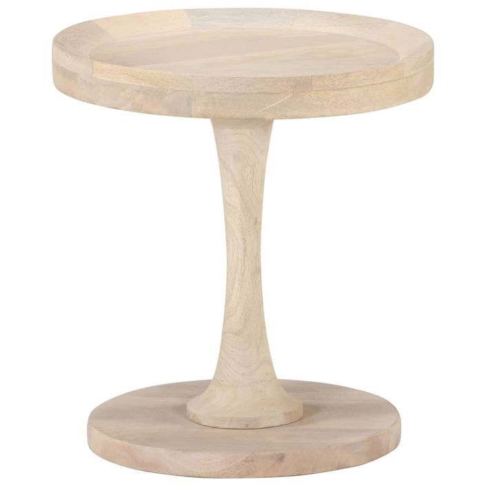 Table d'appoint Ø40x45 cm Bois de manguier massif - Photo n°6