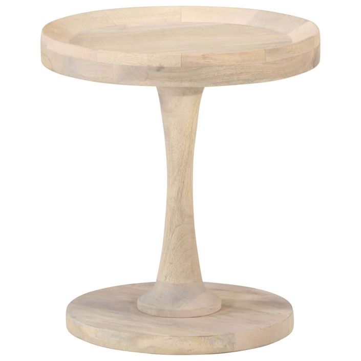 Table d'appoint Ø40x45 cm Bois de manguier massif - Photo n°7