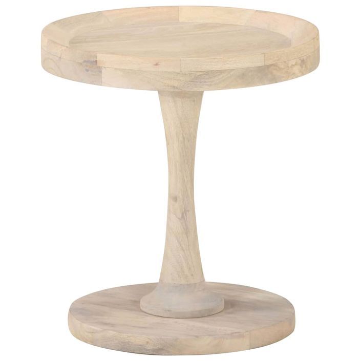 Table d'appoint Ø40x45 cm Bois de manguier massif - Photo n°8