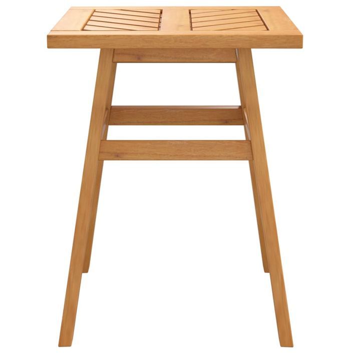 Table d'appoint 45x45x60 cm bois massif d'acacia - Photo n°3