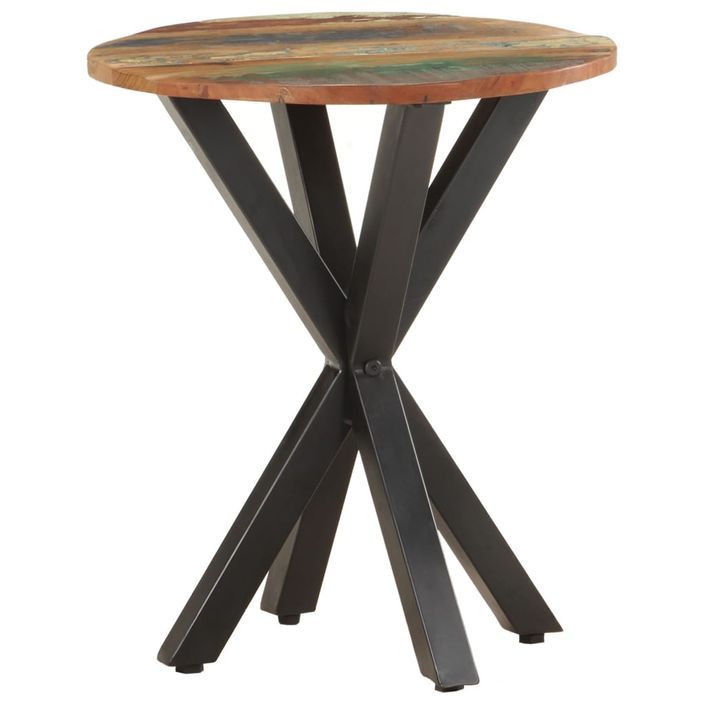 Table d'appoint 48x48x56 cm Bois de récupération massif - Photo n°7