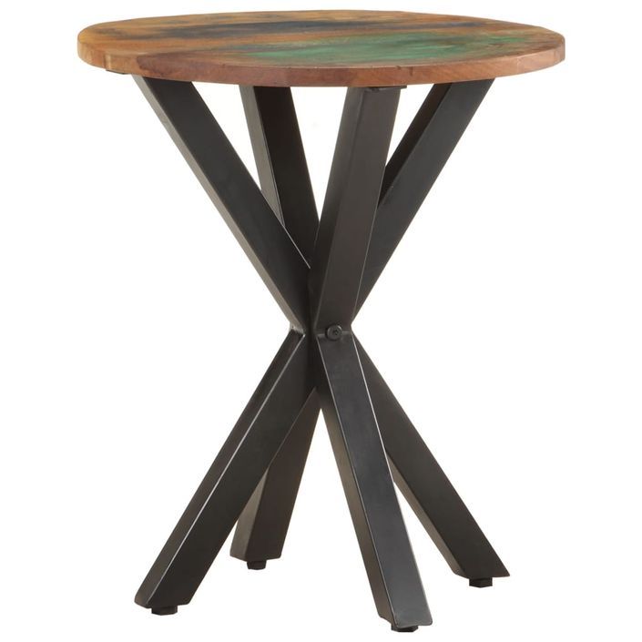 Table d'appoint 48x48x56 cm Bois de récupération massif - Photo n°8